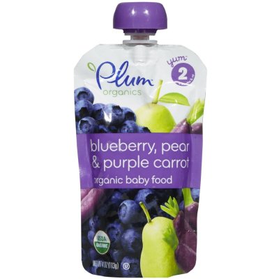 Plum Organics 有机果泥2段 113g   9.9元