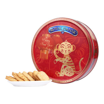年货必备！ROYALDANSK丹麦凯尔森黄油曲奇饼干（新年装）454g/罐  折27.9元（39.9，满199-60）