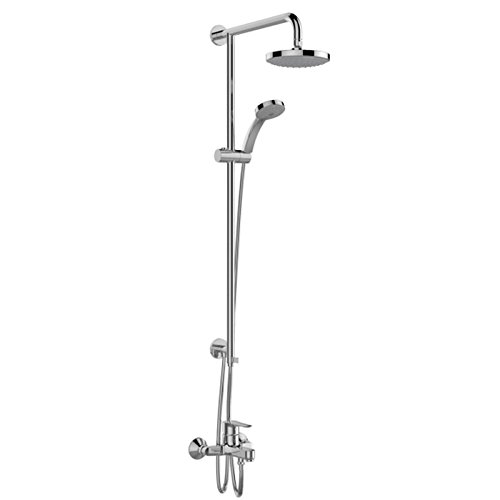 双重优惠！KOHLER 科勒 齐悦双花洒淋浴柱K-5428T-B4-CP  1399元（1499-100）