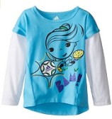 凑单佳品！Adidas 阿迪达斯小女童卡通衫 $4.4 （约29元）