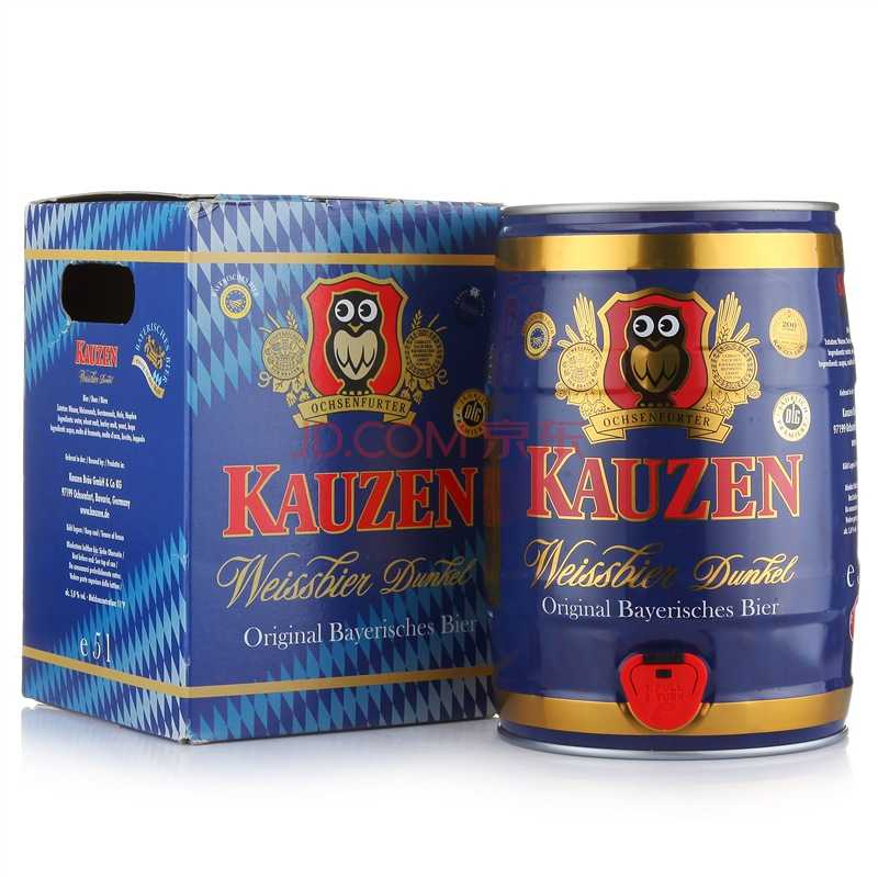 单品好价！KAUZEN 凯泽 巴伐利亚 小麦黑啤酒 5L