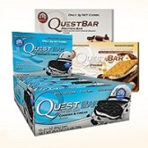 GNC：购Quest Bars 健康饱腹倍增蛋白棒系列送巧克力蛋白粉