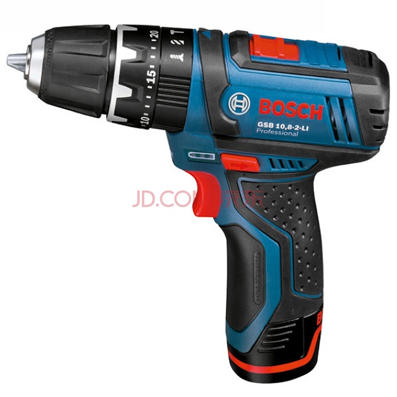 双重优惠！BOSCH 博世 GSB 10.8-2-LI 锂电充电式 冲击钻（双电池）+ 钻头 802.43元包邮（999元，2件9折+用券）