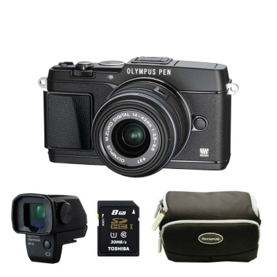 OLYMPUS 奥林巴斯 E-P5 微单套机（14-42mm）+ VF4取景器  2949元包邮（2999-50）