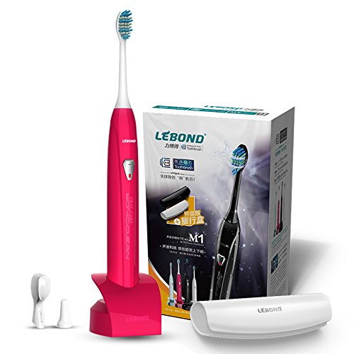 Lebond力博得 M1升级版声波电动牙刷(蔷薇红 含便携盒)