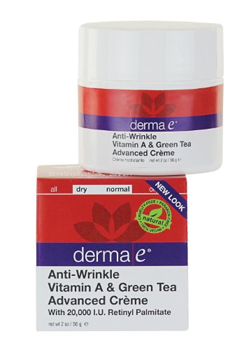 直邮到手108.4元！Derma e 德玛依 维生素A绿茶保湿面霜56g