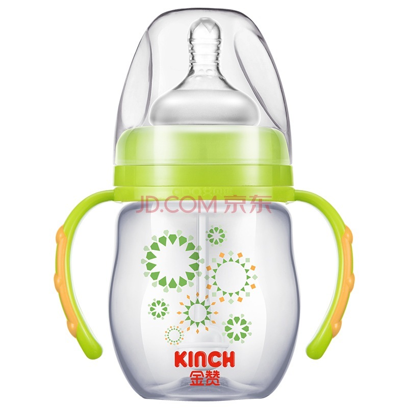 KINCH  金赞  宽口带柄全自动PP环保奶瓶 J302 180ml  9.