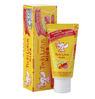 Twin Lotus双莲 优乳益齿儿童牙膏-香橙&石榴 50g