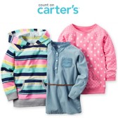 Carter's：卡特女童服装仅需 $8 买任意新品免运费