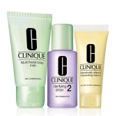 Clinique 倩碧官网：订单满$30即可免费获赠护肤3部曲豪华小样