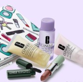 Clinique 官网：订单满$40免费赠送5件套 + 化妆包