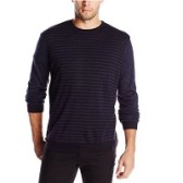 【美亚直邮】Calvin Klein Merino 男士条纹圆领毛衣 $21.21（约138元）