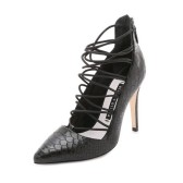 Alice+Olivia Tahara超优雅的网状绑带浅口鞋5折 $212.5（约1381元）