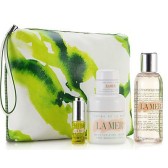 Saks Fifth Avenue限定！La Mer 护肤4件套（包含60ml经典面霜+100ml爽肤水）+化妆包 $310（约2015元）！