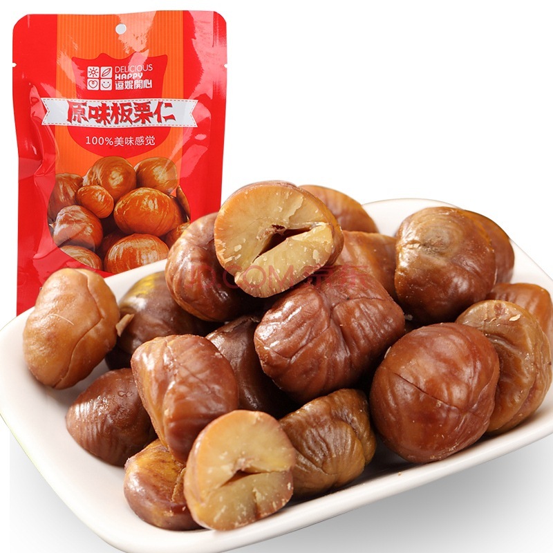 限地区：DELICIOUS HAPPY 逗妮开心 原味板栗仁 100g 折3.99元（9.9，39.9元10件）