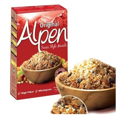 10点：英国进口 Alpen 欧倍  瑞士风味燕麦干果早餐麦片（原味）375g   10.9元