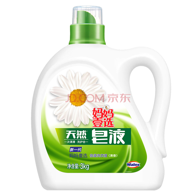 妈妈壹选 倍柔天然皂液3kg   19.9元(39.9元，199-100)