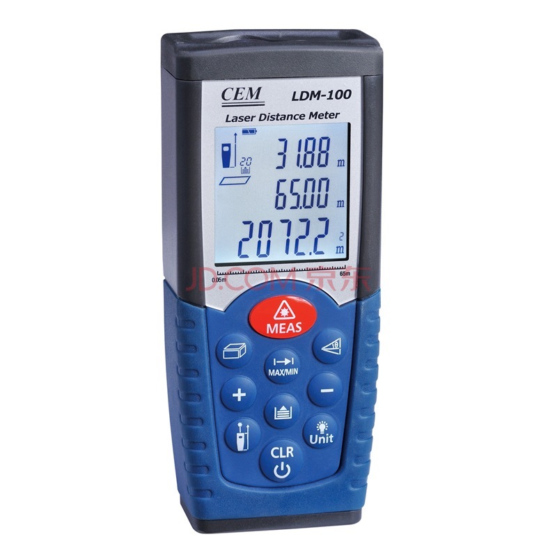 CEM 华盛昌 LDM-100升级版 65米激光测距仪 + 凑单品  160.78元包邮（179元，2件88折）