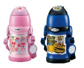 象印ZOJIRUSHI 不锈钢儿童保温杯/吸管杯450ml粉色/蓝色 4599日元起（约244元）