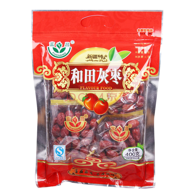 富昌 和田灰枣 400g 独立小包装     10.4元（27.5元，买一送一+满减）