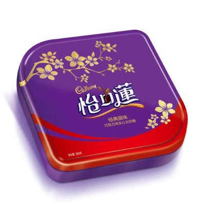 Cadbury 怡口莲 巧克力味夹心太妃糖 384g 铁盒装  28.8元