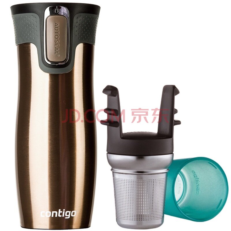 contigo HBC-WLP020 土豪金保温杯 450ml  129元包邮（269元，满减+用券）