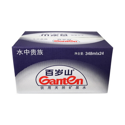 12点：景田百岁山矿泉水348ml*24瓶整箱  1元
