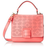 Orla Kiely 奥兰·凯利 Sixties Stem 真皮手提斜挎包 $141.35（约917元）