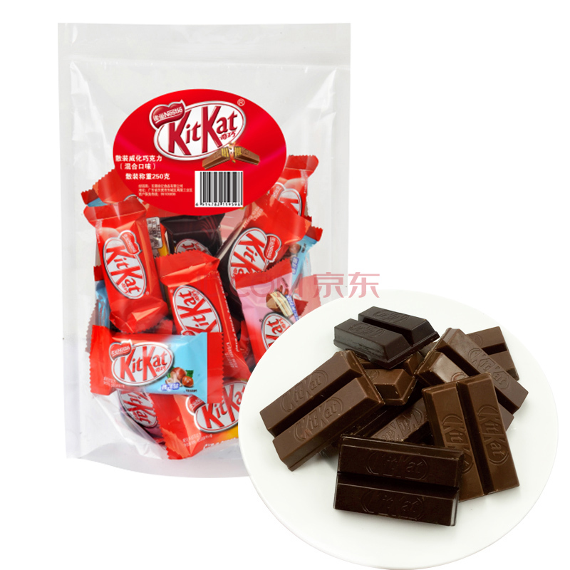 单买好价！KitKat 奇巧 散装威化牛奶巧克力（混合口味）250g 19.9元