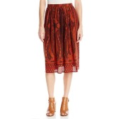【美亚直邮】LUCKY BRAND Mirrored Batik 女款真丝半身裙 $29.81（约195元）