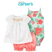 Carter's:卡特女婴童装低至5折+美国境内免运费
