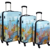 心动不如行动！Samsonite 新秀丽 NYC 纽约风情 20寸/24寸/28寸 三件套拉杆箱 $269.99（约1744元）