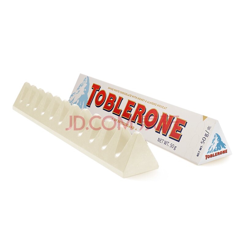单买好价：SwissToblerone瑞士三角白巧克力含蜂蜜及巴旦木糖50g  4.9元
