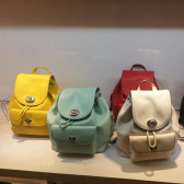 Coach 粗纹皮革迷你旋扣背包 多色可选 $177（约1150元）
