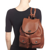 COACH Pebbled Leather Rucksack 抛光粗纹皮革旋扣背包 $237（约1540元）