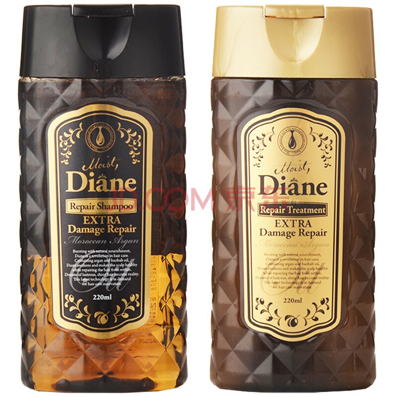 日本知名品牌！Moist Diane 摩洛哥油 奢华损伤修护型洗护小套装  23.4元（39元，3件6折）