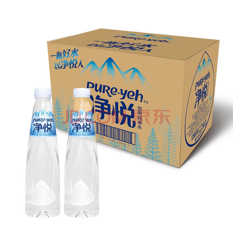 达利园 净悦 纯净水 550ML*24瓶 折20元（39.9，买1送1）