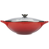 Le Creuset 酷彩珐琅铸中式炒锅 £140（约1290元）