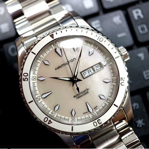比友专享！HAMILTON汉米尔顿 Jazzmaster Seaview爵士深潜 男士自动机械腕表 H37555111