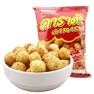 泰国进口：Carada 卡啦哒 鱿鱼味米球 68g  折2.5元（10.9元，满减+用券）