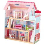 销量第一！KidKraft Chelsea梦幻女孩玩具屋（包含17件小家具）