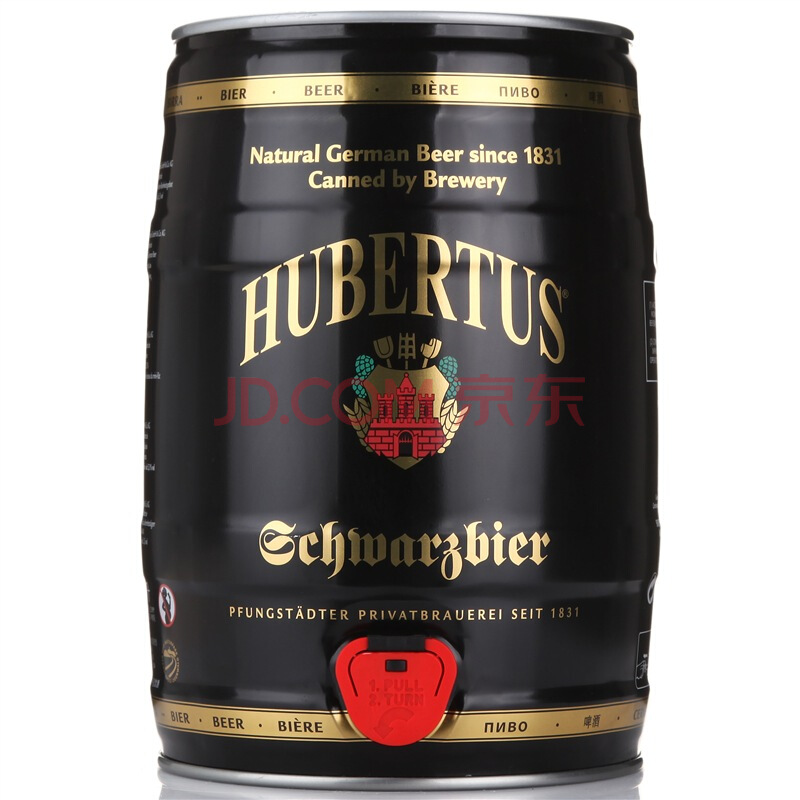 广东、广西福利： HUBERTUS 狩猎神 黑啤 5L 39元