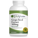 美容圣品！LuckyVitamin 葡萄籽 300mg, 60粒