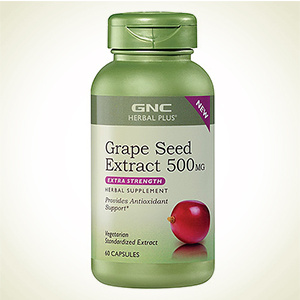 GNC：健安喜 Herbal Plus 葡萄籽精华胶囊 500mg*60粒 特卖