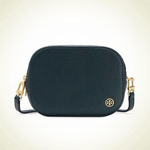 Tory Burch：名媛范儿包袋，ROBINSON PEBBLED 双排拉链小挎包