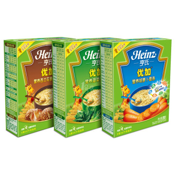 套装5折！ Heinz/亨氏 婴儿优加营养面条 3种口味装 29.9元