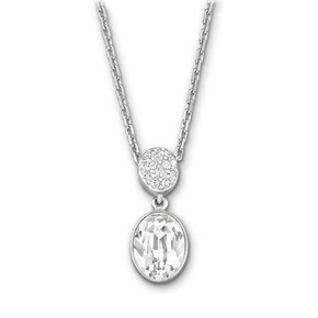 SWAROVSKI 施华洛世奇 5035876 白金简约妩媚透明镶钻水滴项链