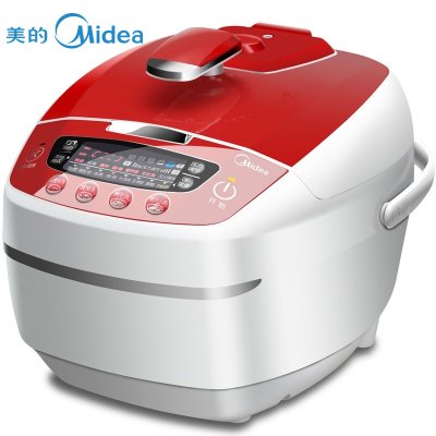 限西北： 美的（Midea）WSS5065H 独有养生功能智能4.5L韩式方煲电压力锅 红色 156元（312元，下单5折）