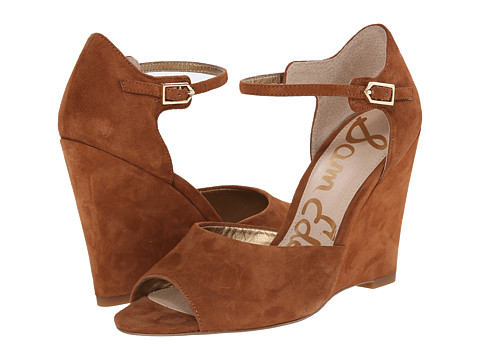 Sam Edelman Raven 女士真皮坡跟凉鞋