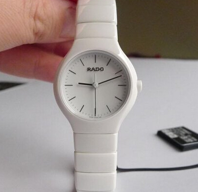 RADO 雷达 真系列 陶瓷镶钻女士腕表R27696712